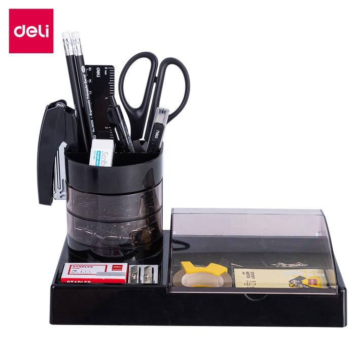

Deli Set Alat Tulis Kantor ATK / Stationary Set Paket Hemat Super Lengkap E38254 Hitam Metal Pen