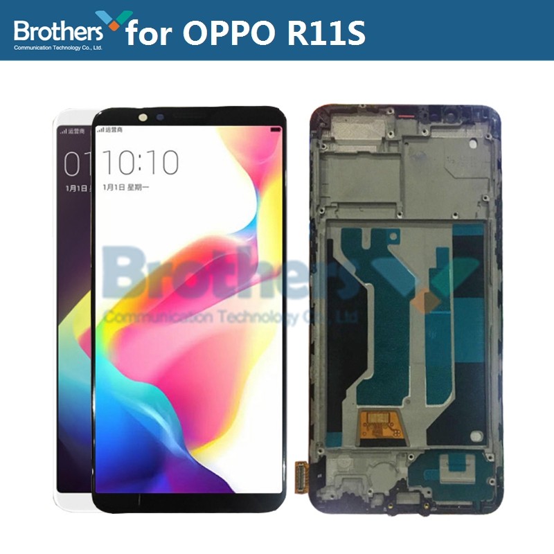 for OPPO R11S LCD Screen LCD Display with Frame for OPPO R11S Touch Screen Digitizer LCD Assembly Or
