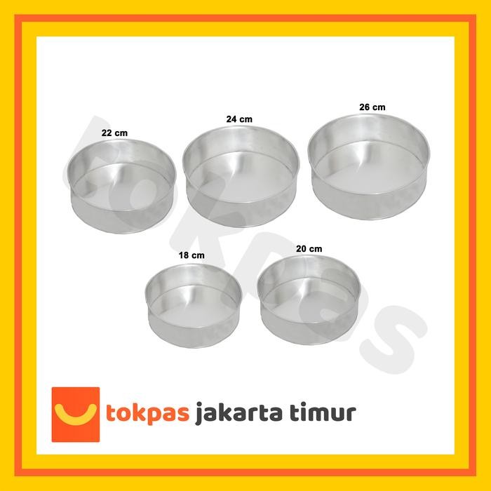 Loyang Bulat Aluminium Bentuk Lingkaran Cetakan Kue Bolu Cake Kitchenware Anti Lengket Best Seller J