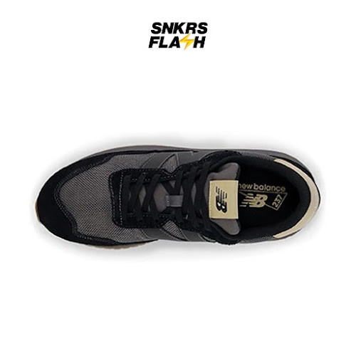 NEW BALANCE 237 Black Grey Sepatu Sneakers Pria - MS237LOB - Size 43