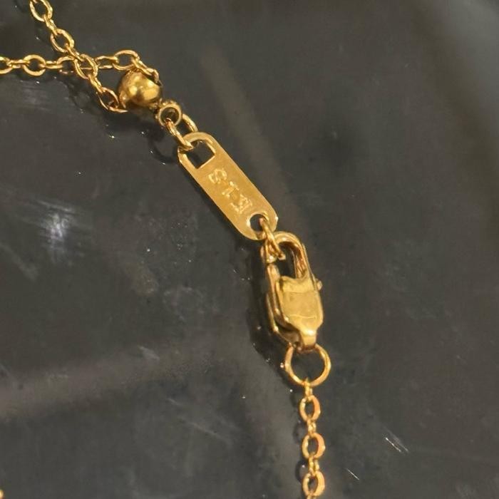 GELANG KLOVER TITANIUM RED BLACK GOLD SERUT KAIT LOBSTER