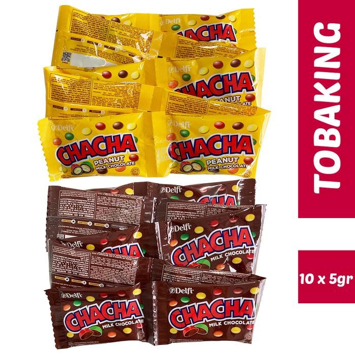 

New Delfi Chacha Coklat Renceng isi 10 Cha cha Milk Peanut