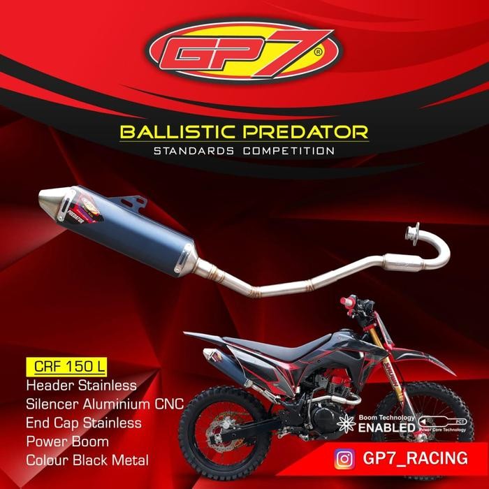 knalpot motor honda crf gp7 ballistic predator terlaris