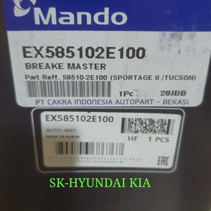 Master Rem Atas Brake Master Kia Sportage 2 Hyundai Tucson