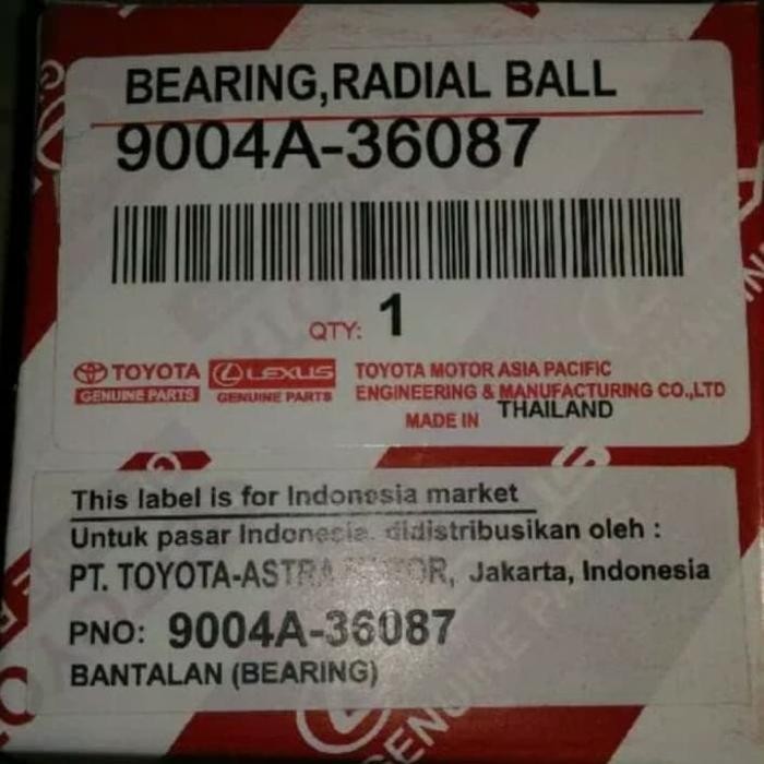 Lahar / Bearing Roda Depan Avanza Lama