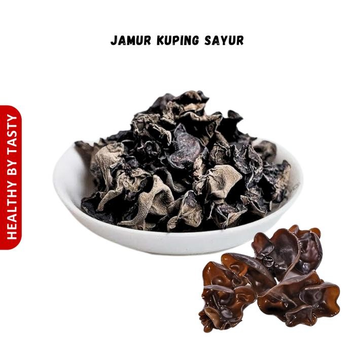 

PREMIUM Jamur Kuping Kering Bokni Bokji Hitam Dried Black Fungus 100g