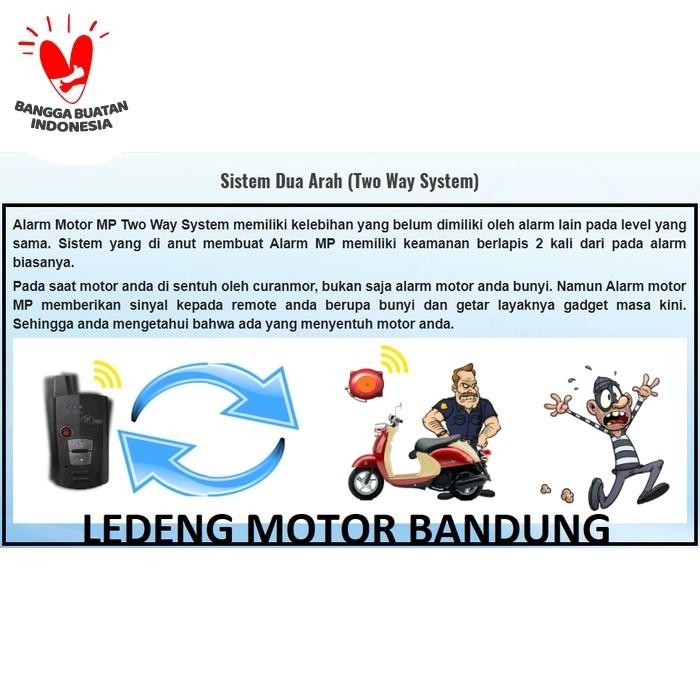 PREMIUM Alarm Motor MP Two Way 2 Arah Remoter Bunyi Stater Jarak Jauh Bagus