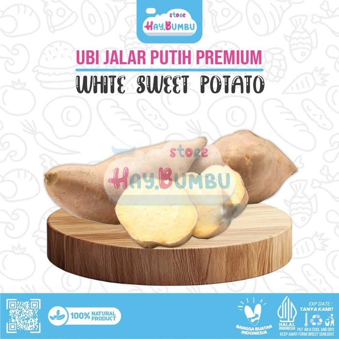 

PREMIUM UBI JALAR PUTIH PREMIUM 1KG BERSIH BERKUALITAS KERING