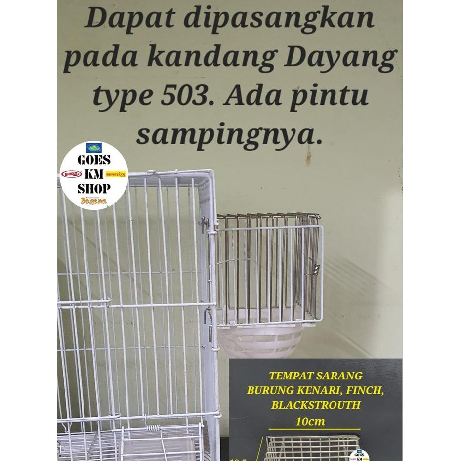 PREMIUM KOTAK TEMPAT SARANG BURUNG KENARI, FINCH, BLACKSTROUTH TYPE 503 DAYANG