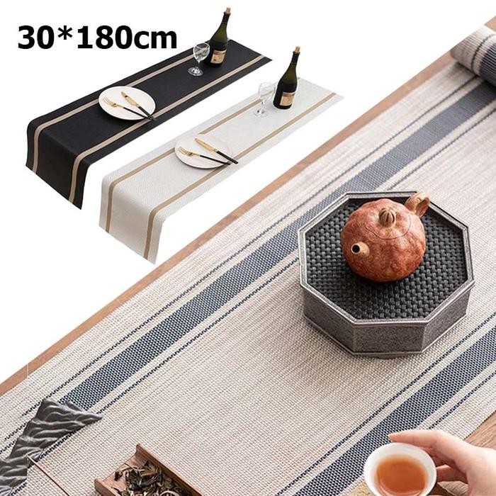 PREMIUM 30*180cm Taplak Meja Panjang Aesthetic/Taplak Meja Premium Mewah/Taplak Meja Makan Estetik