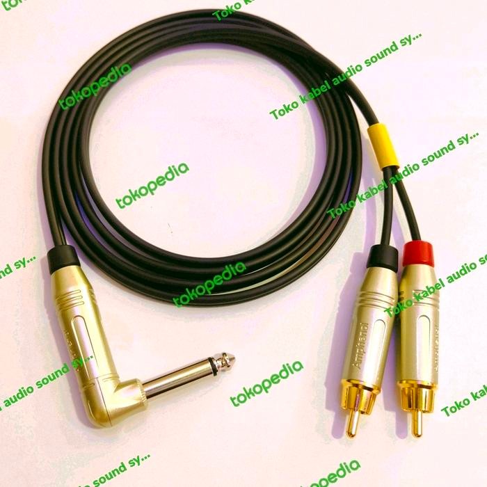 Jack Akai Mono To 2 Rca Amphenol