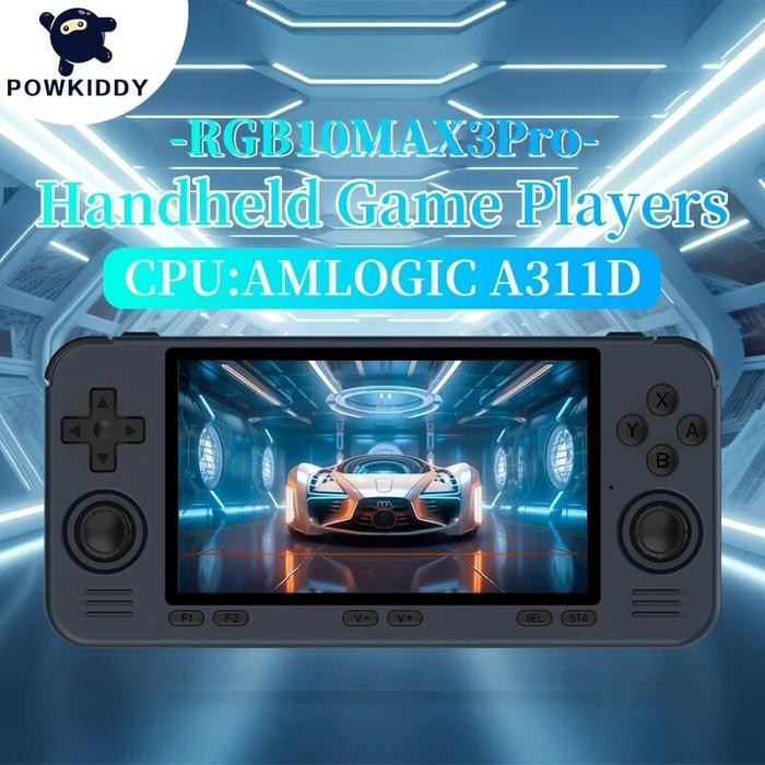 POWKIDDY New RGB10Max3 Pro Retro Handheld Game Console 5.5 Inch