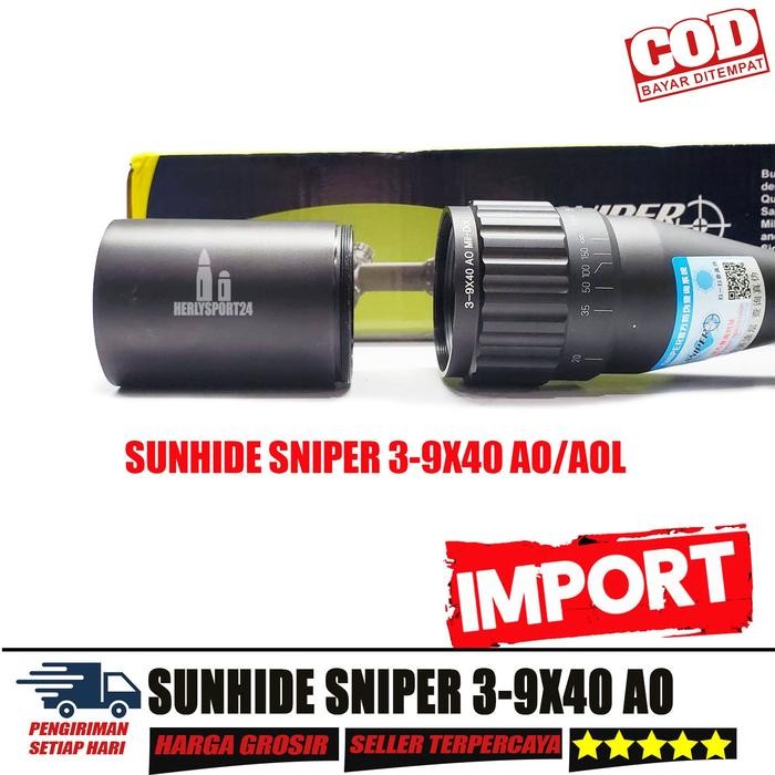 BRG BARU SUNHIDE SNIPER 3-9X40 AOL SUNHIDE TELESKOP SNIPER 3-9X40 AOL IMPORT