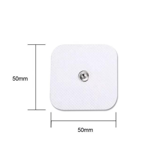 Pad Tens Kancing 5x5CM Pad Electroda EMS / Pad TENS SEPASANG-P5K