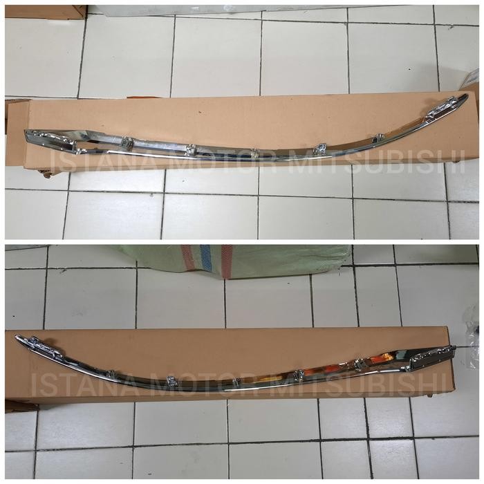 List Chrome Atas Bemper Bumper Depan Asli New Xpander Facelift 2022