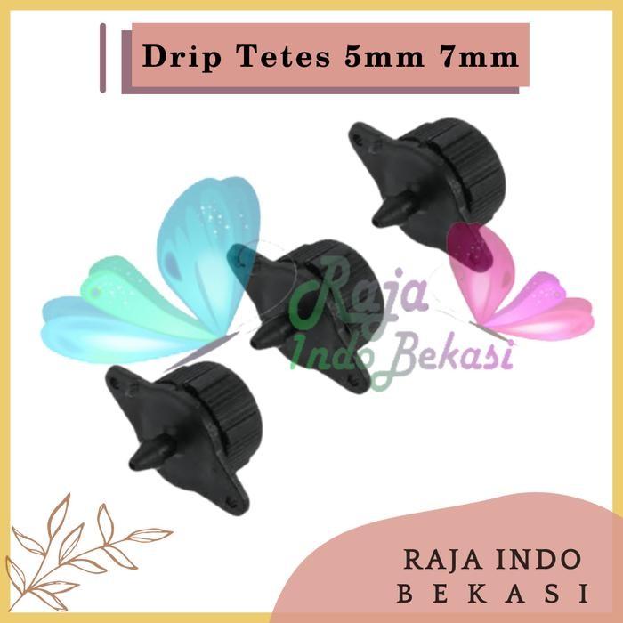 [Sp] Dripper Drip Tetes Fix Drip Dripp 7Mm 5Mm 7 5 Mm Nepel Hidroponik