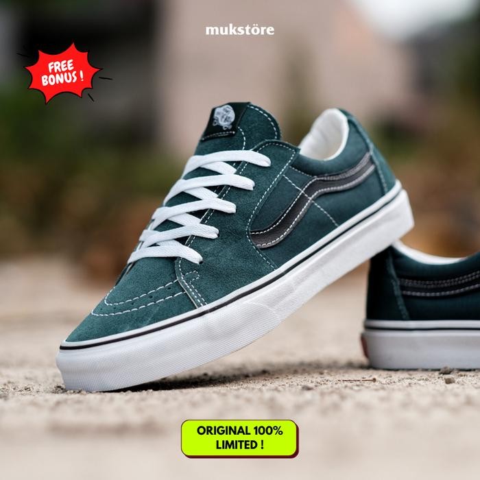Vans Sk8-Low Classic Jungle Green Original Terlaris