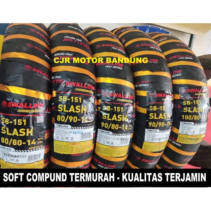 BAN SOFT COMPOUND RING 14 SLASH BAN MOTOR STANDAR MATIC HARIAN