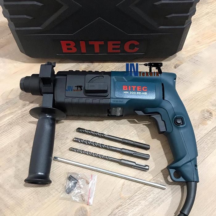 Mesin Bor Beton Bitec Hm 200 Re- Hb / Rotary Hammer Bitec Hm 200 Re-Hb