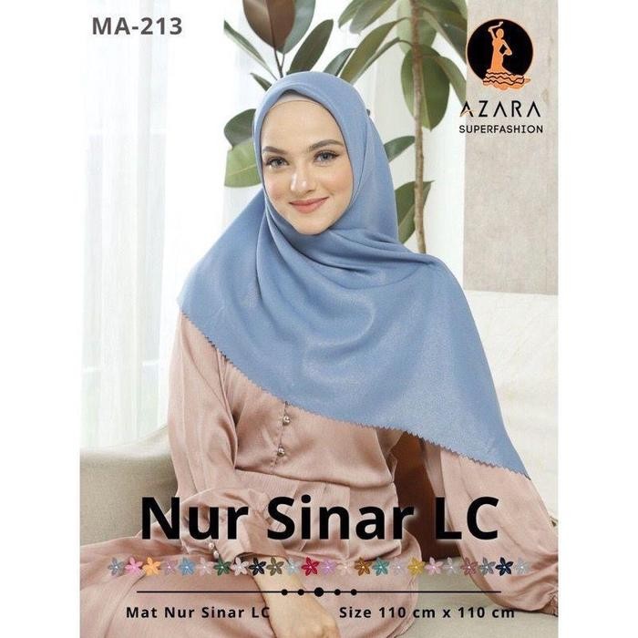 Belanja Hijab Segi Empat Sinar Azara Sinar Gliter Jilbab Kerudung Segi Empat Azara Akl68