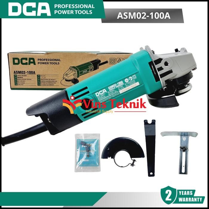 DCA ASM02-100A Mesin Gerinda Listrik Angle Grinder 4" 100MM ASM02-100