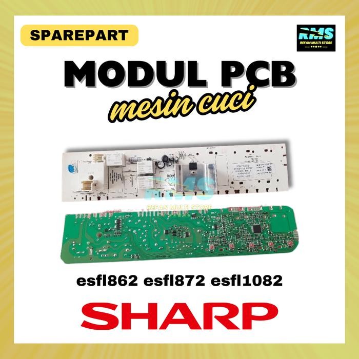 MODUL MESIN CUCI SHARP ESFL862 ESFL872 ESFL1082 5 TOMBOL