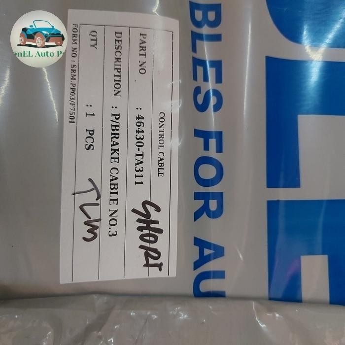 KABEL REM TANGAN BAGIAN BELAKANG KANAN/KIRI KIJANG GRAND SHORT KUALITAS TERBAIK