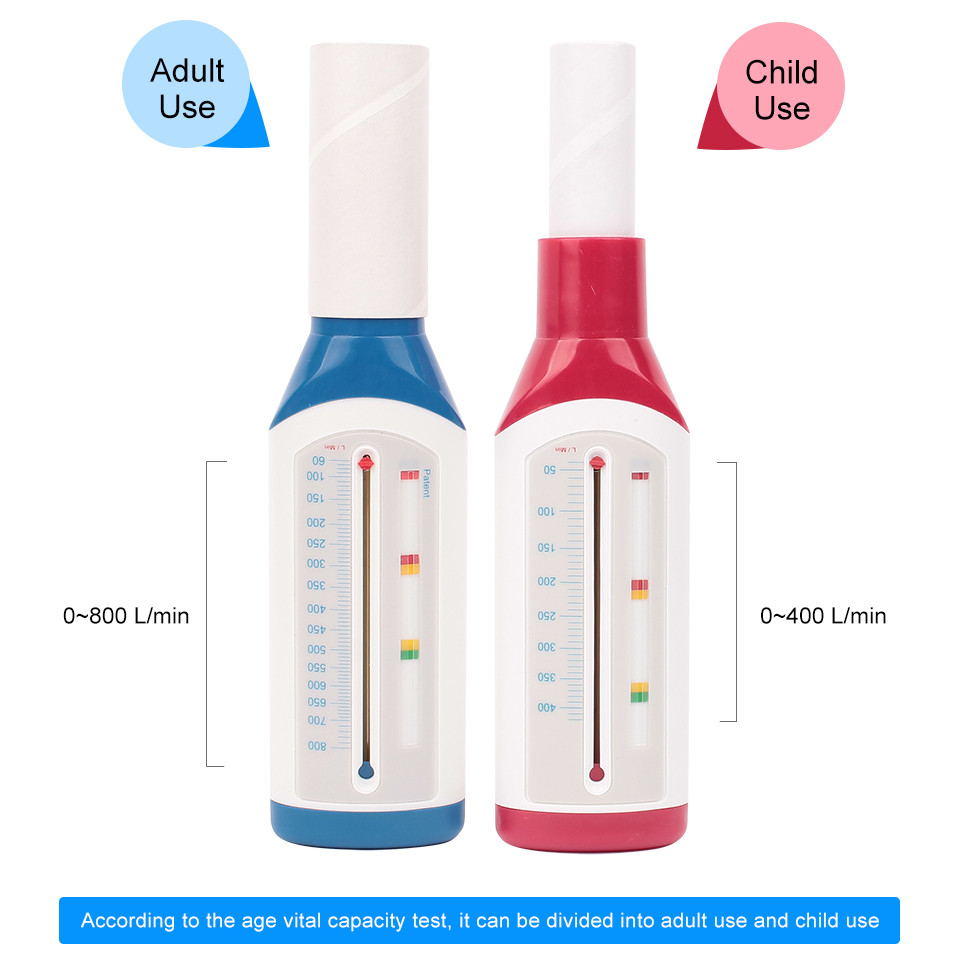 Spirometer portabel pengukur kecepatan puncak dewasa/anak, aliran