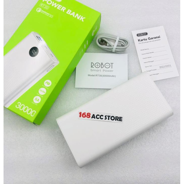 POWER BANK 30000 MAH RT30 POWER BANK 30000MAH QUICK CHAING