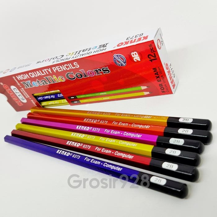 

Pensil 2B 6373 Metallic Colors / Pensil Ku Warna Neon Ujian