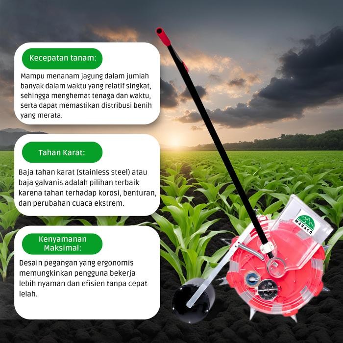 ALAT TANAM JAGUNG 8 MATA ( DORONG ) ( ALAT PENANAM JAGUNG A-0