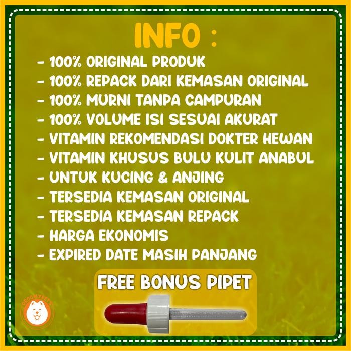 VIRBAC MEGADERM - VITAMIN BULU KUCING DAN ANJING - MEGADERM