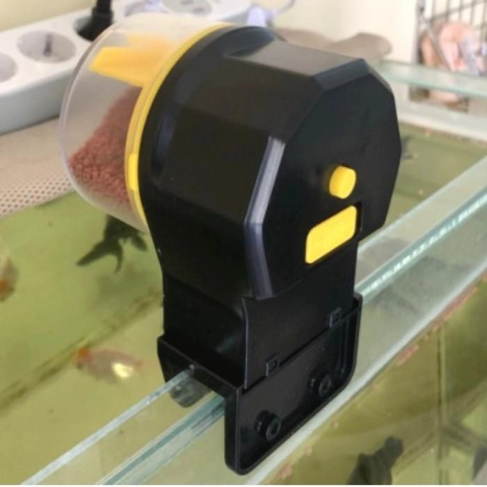 Mesin Pakan Ikan Aquarium Auto Fish Feeder Channa Food Timer Otomatis