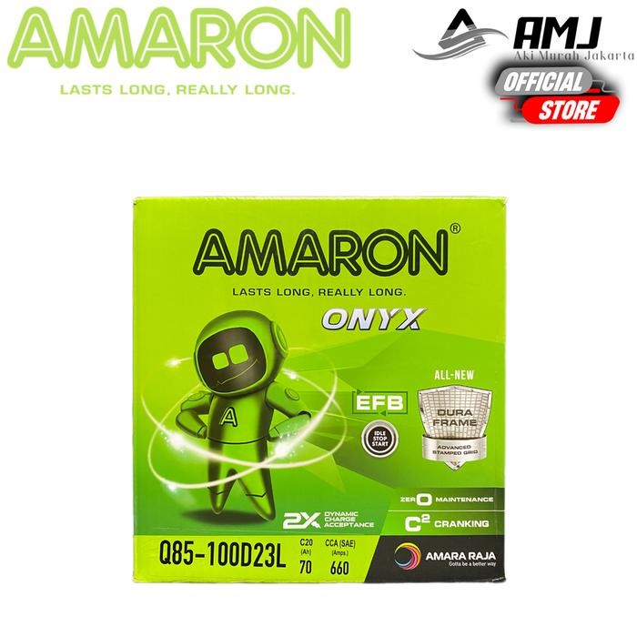 Aki Mobil MAZDA 2 SKYACTIVE Q85 / 90D23L Amaron Hi-Life 12V / 65Ah