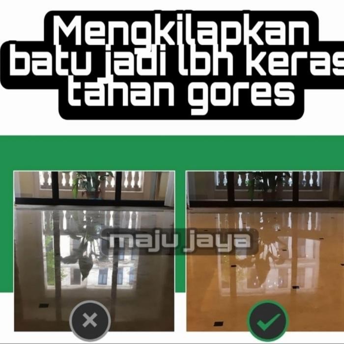 Kristalisasi One Step Marmer Granit Pelapis Coating Pada Lantai