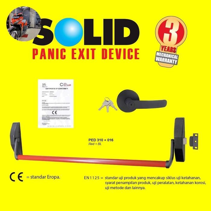 Hemat Panic Bar Solid Handle Pintu Emergency Pintu Darurat Solid P310+016