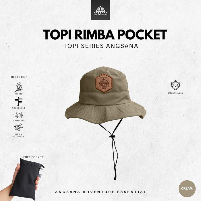 MURAH TOPI RIMBA ANGSANA OUTDOOR PACKABLEPAC
