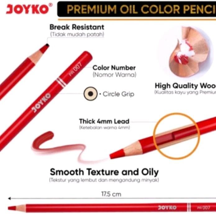 

Premium Oil Color Joyko Cp-Tc126-48/Pensil Warna Premium