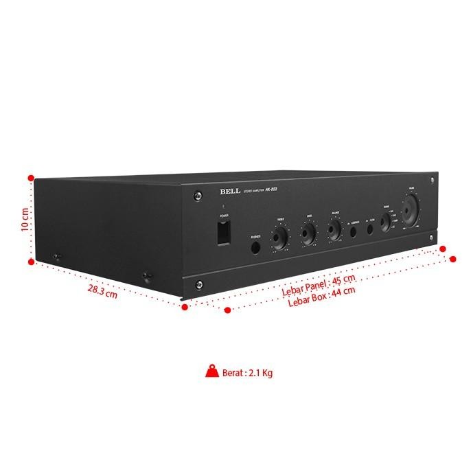 Box Power Amplifier Hk-203 Box Bell Hk 203 Box Amply Hk203