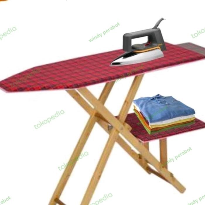 Meja Setrika Lipat Kayu Serbaguna / Meja Setrika Portable /
