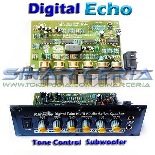 Kit Tone Control Digital Mic Echo Ic Lm324N + Subwoofer Bl-206
