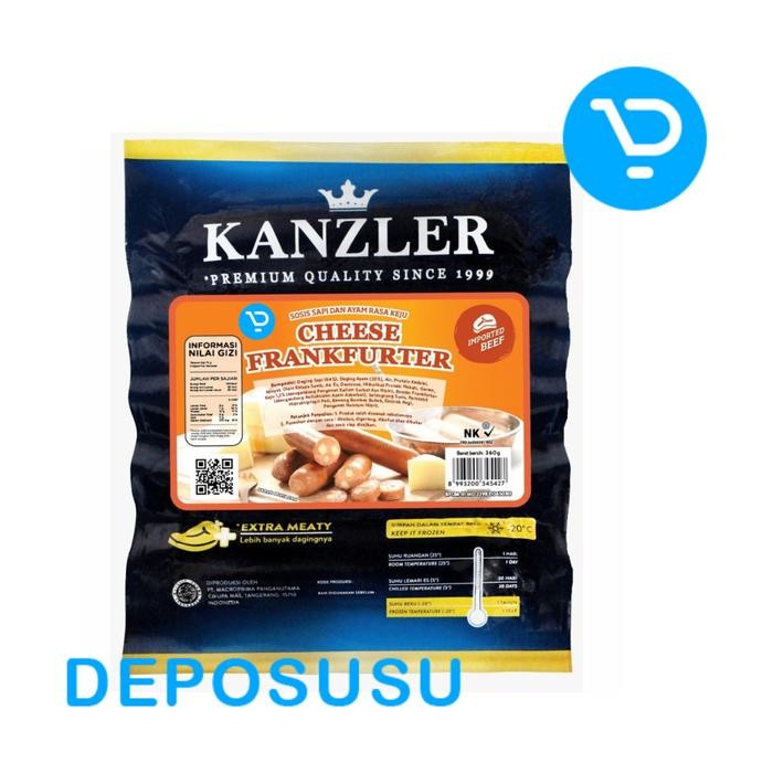 

Sosis Kanzler Cheese Frankfurter 360Gr, Isi 5