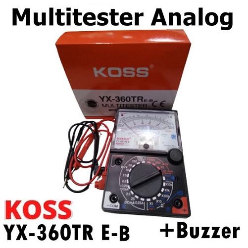 Multitester Analog Yx-360Tr / Multimeter / Avometer + Baterai Lengkap