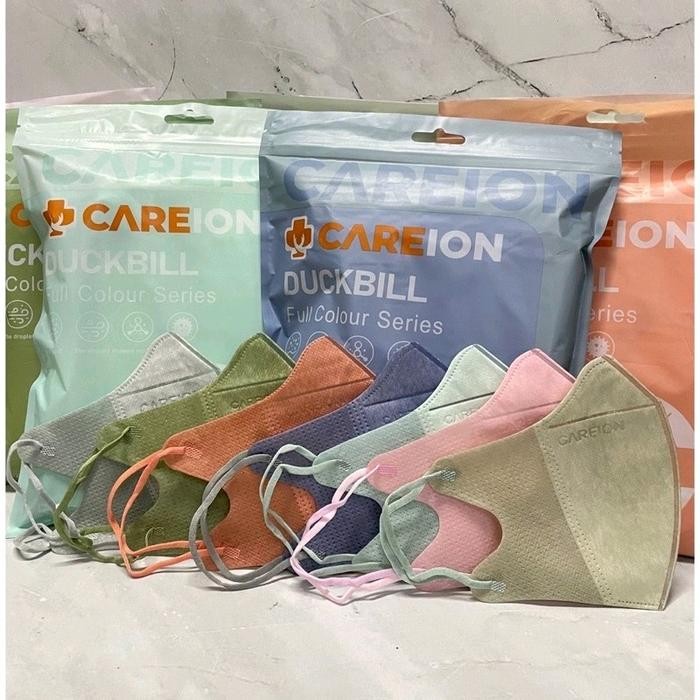 Masker Duckbill Careion Fc Embos Full Colour Series / Masker Duckbill Careion Face Mask 3Ply Embos