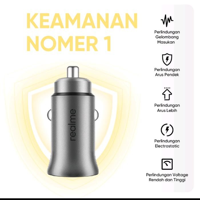 Realme Car Dart Charger 33W OPPO Car Charger 33W SUPERVOOC ORIGINAl