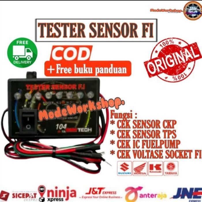 Multitester Tester Sensor FI Alat Cek Sensor CKP IC Fuelpump TPS Injektor - Motor *