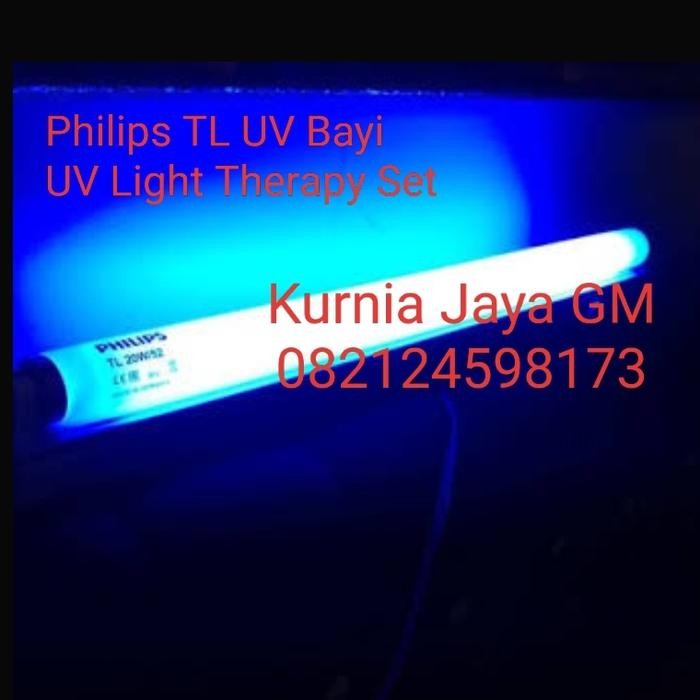 Philips TL UV Blue Light 20 watt / Lampu UV Bayi Kuning KOMPLIT SET *