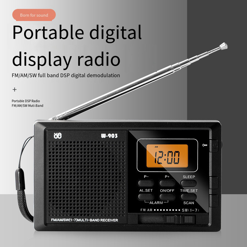LED Display Portable Am/Fm Mini Radio Radio For Elderly Radio Gift