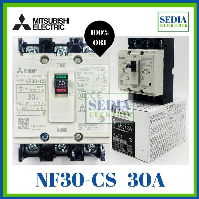 MCCB NFB Mitsubishi NF30-CS NF30 CS 3P 30A