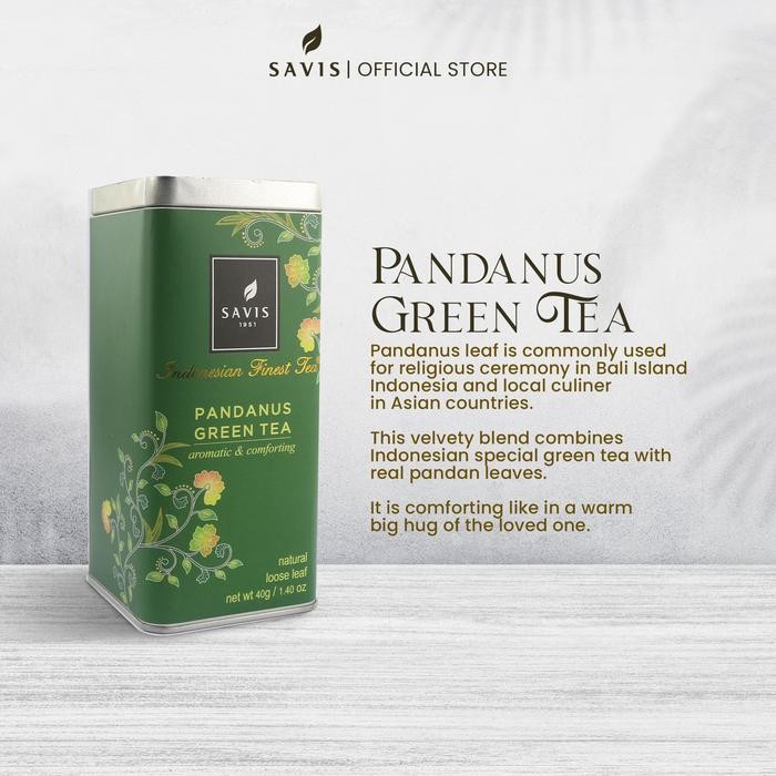 

Teh Premium Savis - Pandanus Green Tea Loose